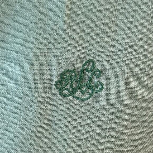 Lauren Ralph Lauren 100% Linen Button Down Shirt Green Size S - Picture 4 of 4